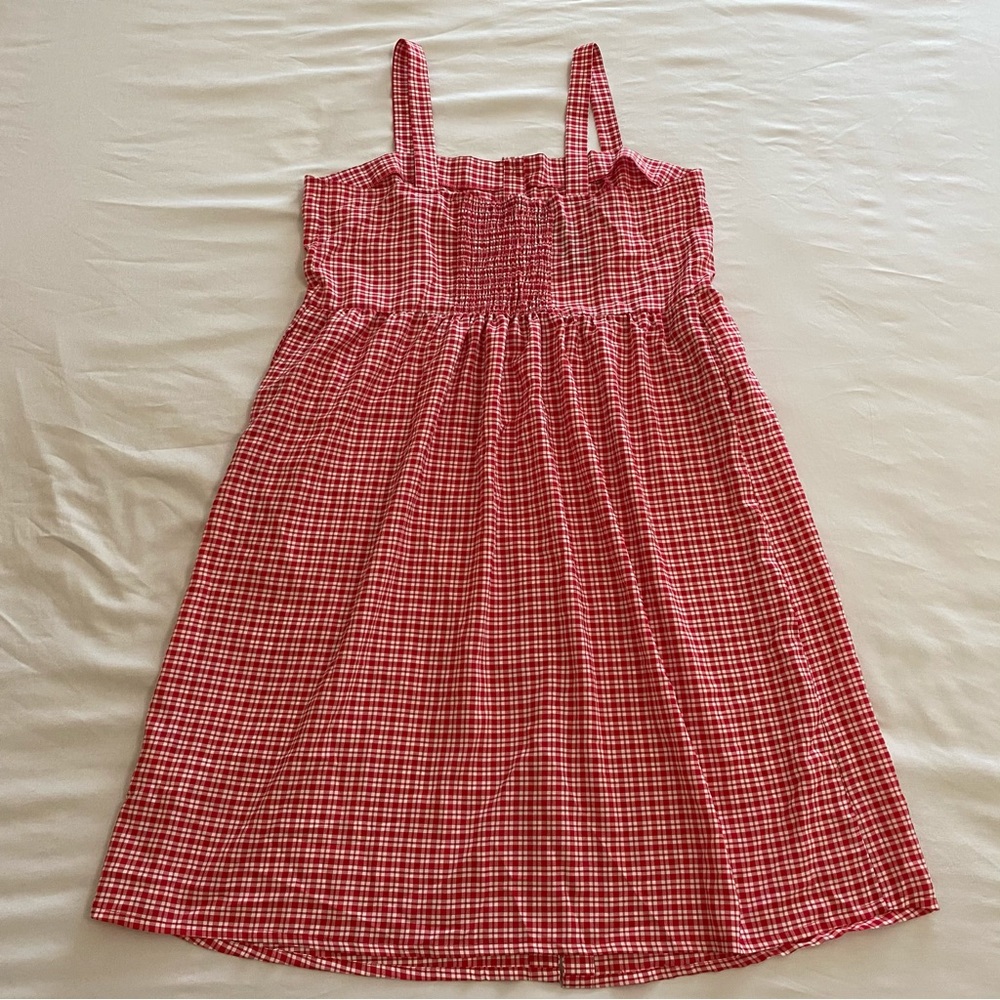 Nasty Gal Red and White Buttoned Sundress - Picture 4 of 7
